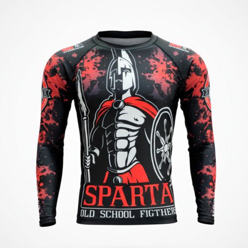 CAMISETA ELASTICA MANGA LARGA DANvaletudo SPARTA OLD SCHOOL FIGHTERS