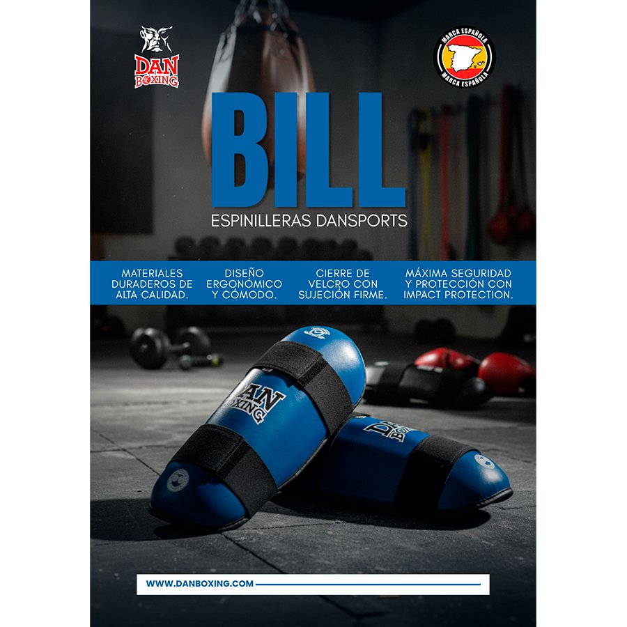 ESPINILLERAS DANsports BILL AZUL - Imagen 4