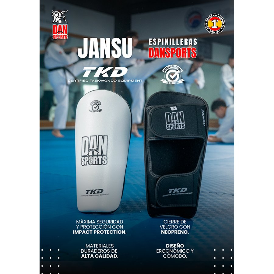 ESPINILLERAS DANsports JANSU BLANCO PG - Imagen 5
