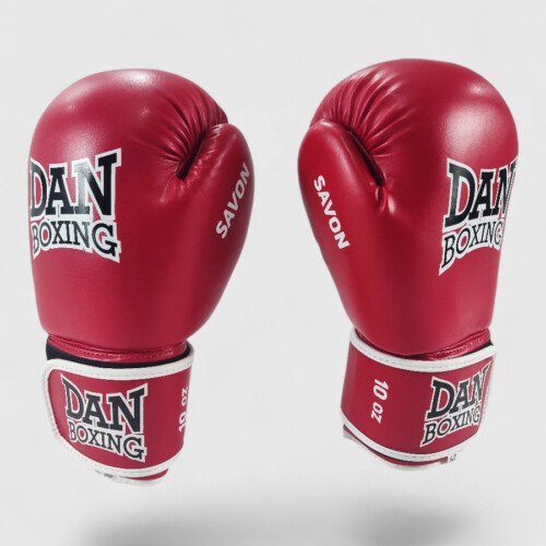 GUANTES DAN BOXING SAVON AMATEUR ROJO