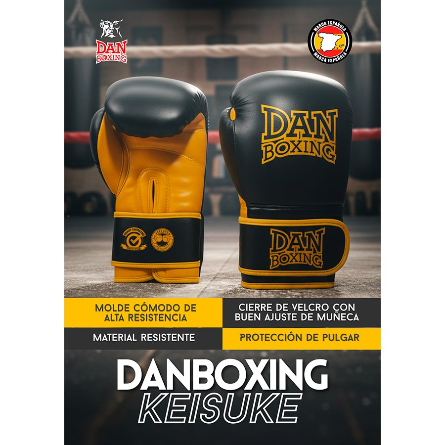 GUANTES DANboxing KEISUKE BLANCO/NEGRO - Imagen 7