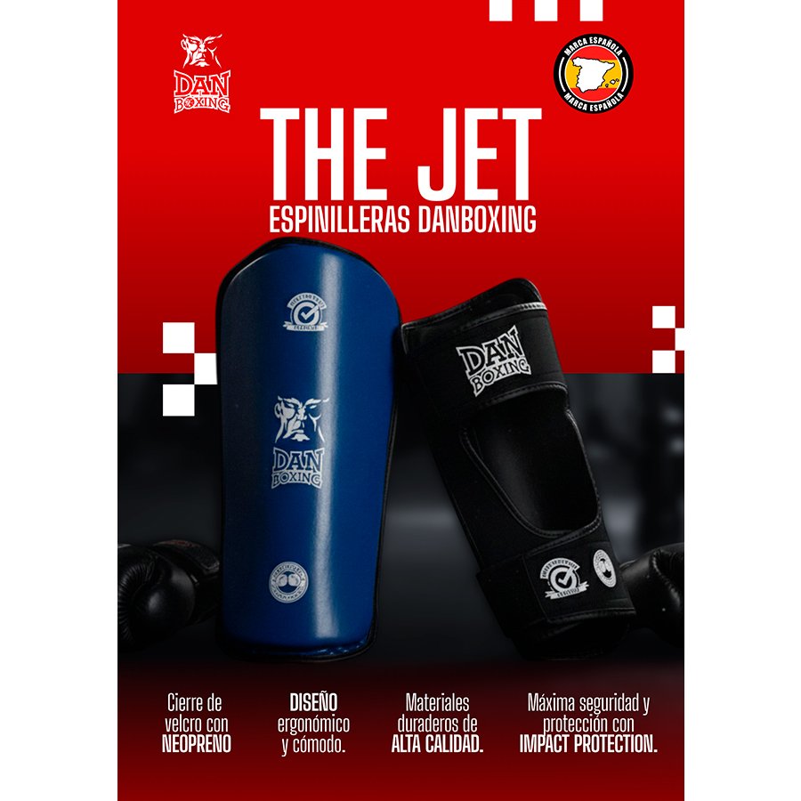 ESPINILLERAS DANboxing THE JET AZUL PG - Imagen 5