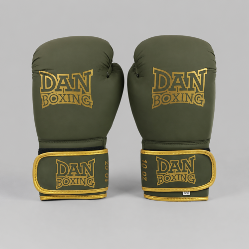 GUANTES DANboxing SPANGER VERDE/DORADO