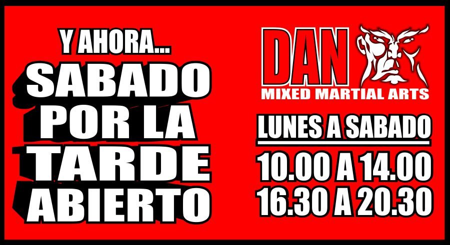 Y AHORA EN DAN ABRIMOS LOS SABADOS POR LA TARDE