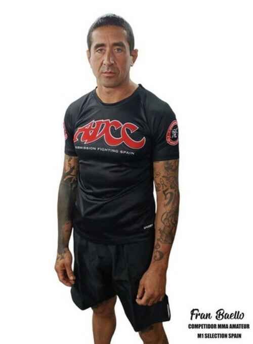 CAMISETA DANvaletudo ADCC SPERRY NEGRA DRY FIT