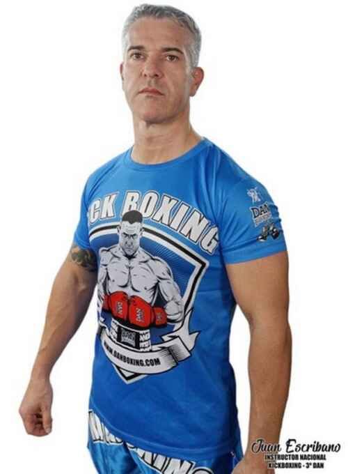 CAMISETA DANboxing AKIO AZUL DRY FIT