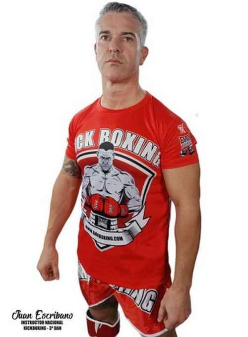 CAMISETA DANboxing AKIO ROJA DRY FIT