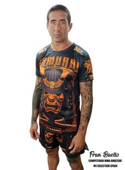 CAMISETA DAN SAMURAI ORANGE DRY FIT