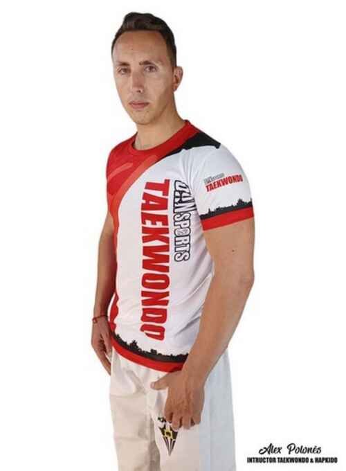 CAMISETA DANSPORTS TAEKWONDO KIM ROJO DRY FIT