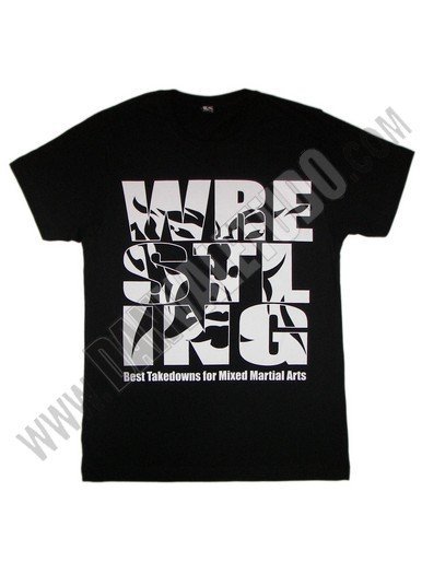 CAMISETA DAN WRESTLING NEGRO&BLANCO