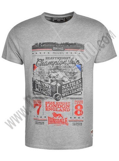 CAMISETA LONSDALE BOX PRINTGREY