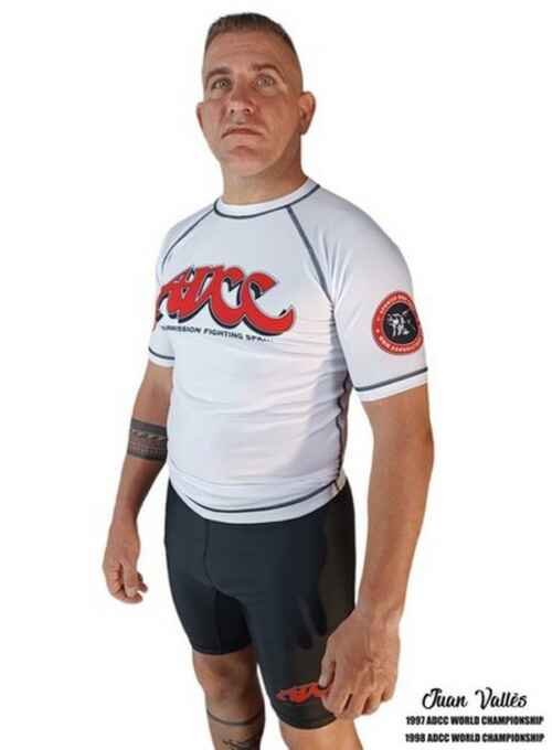 CAMISETA ELASTICA DANvaletudo ADCC SPERRY BLANCA