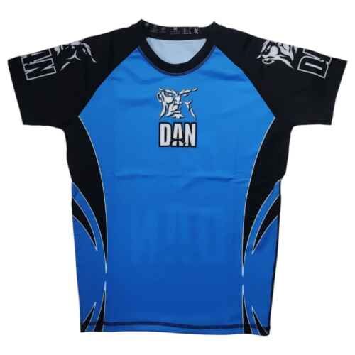 CAMISETA ELASTICA DANvaletudo TAVARES AZUL/NEGRO FS