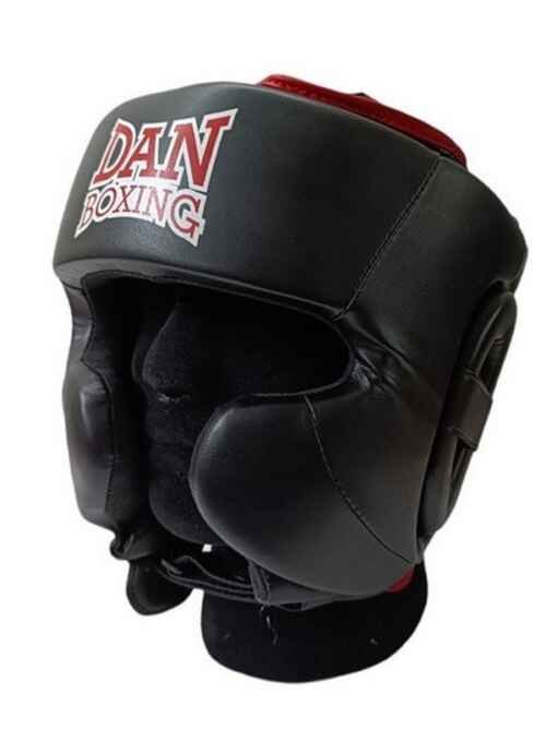 CASCO POMULOS DANboxing EVANDER NEGRO/ROJO