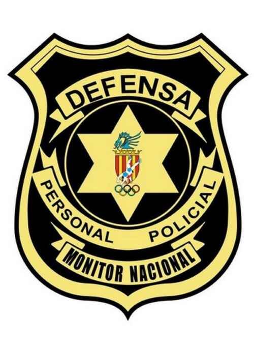 PARCHE DEFENSA PERSONAL POLICIAL  MONITOR NACIONAL SUBLIMADO 8x10cm