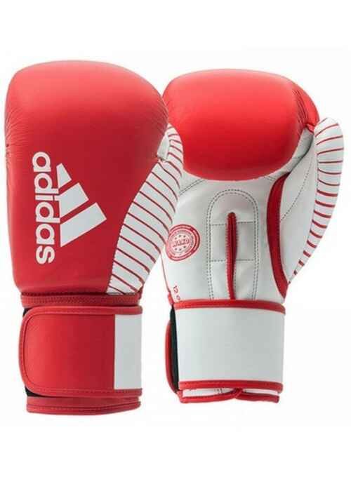 GUANTES ADIDAS KICK BOXING WAKO COMPETICION ROJO/BLANCO