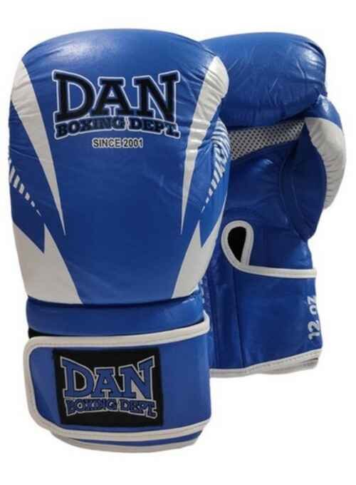 GUANTES DAN BOXING MASATO PIEL AZUL/BLANCO