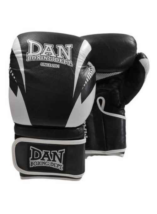 GUANTES DAN BOXING MASATO PIEL NEGRO/BLANCO