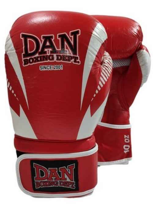 GUANTES DAN BOXING MASATO PIEL ROJO/BLANCO