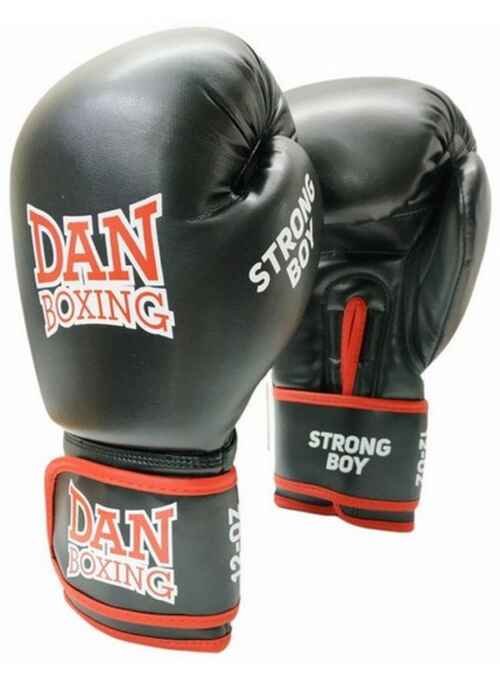 GUANTES DAN STRONG BOY NEGRO/ROJO