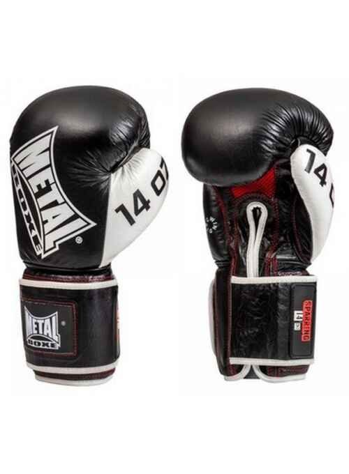 GUANTES METAL BOXE SPARRING PIEL