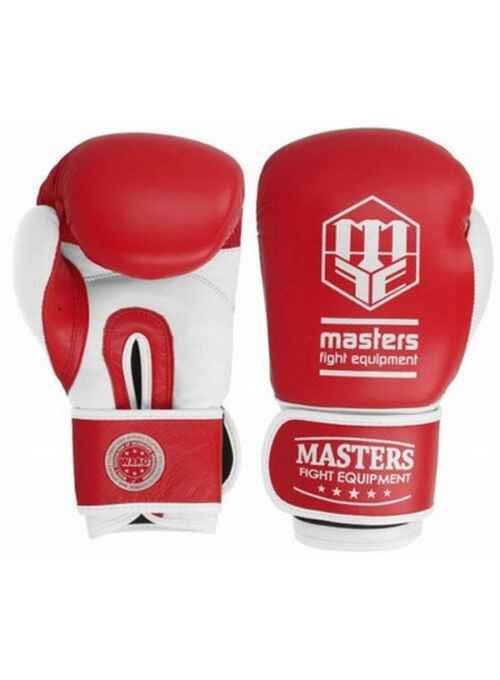 GUANTES PIEL MASTERS WAKO ROJO/BLANCO