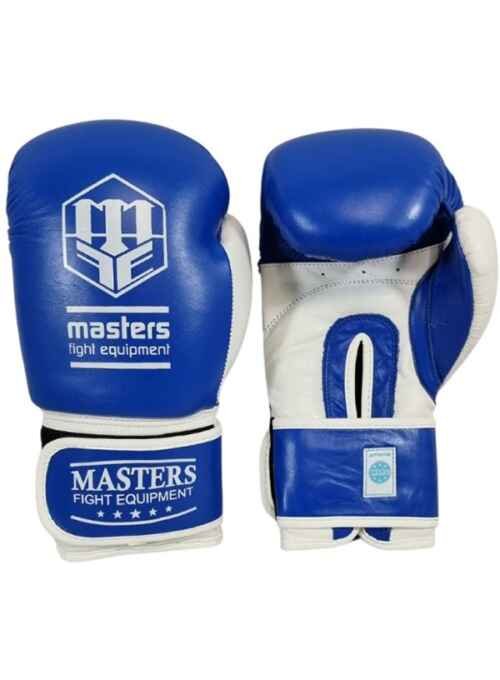 GUANTES PIEL MASTERS WAKO AZUL/BLANCO