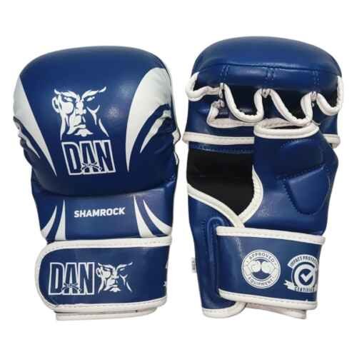 GUANTILLAS MMA DAN SHAMROCK AZUL/BLANCO