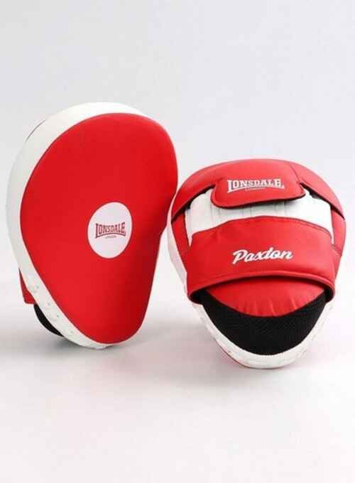 MANOPLAS LONSDALE PAXTON CURVADO ROJO/BLANCO