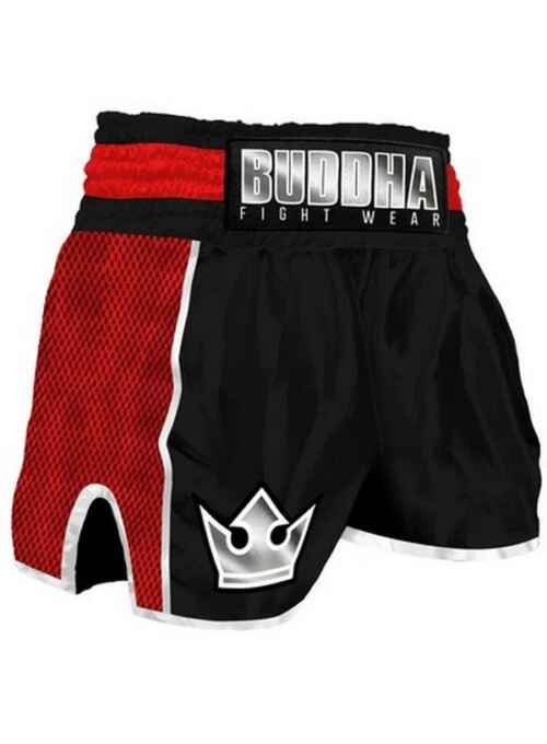 PANTALON BOXEO BUDDHA RETRO PREMIUM NEGRO/ROJO