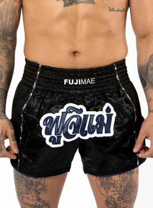 PANTALON MUAY THAI  FUJIMAE PROWEAR NEGRO