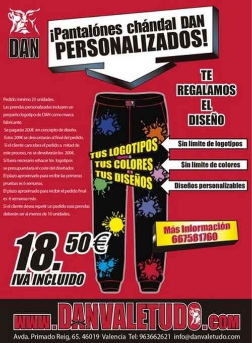 PANTALON LARGO PERSONALIZADO DAN