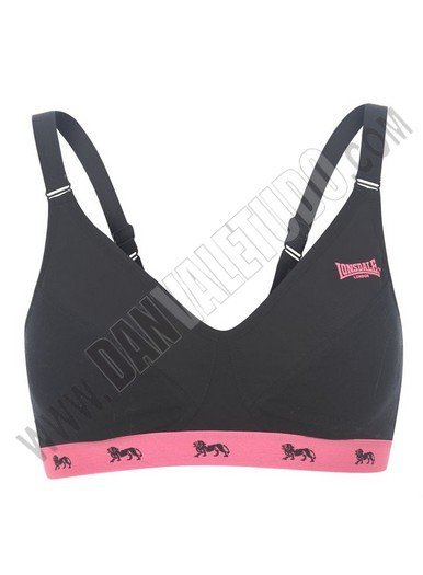 TOP DEPORTIVO LONSDALE NEGRO/PINK