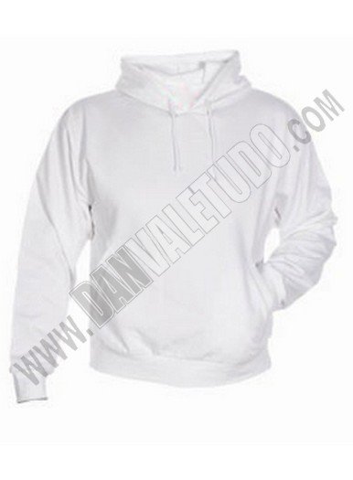 SUDADERA CAPUCHA FELPA TECNICA PLUS BLANCO