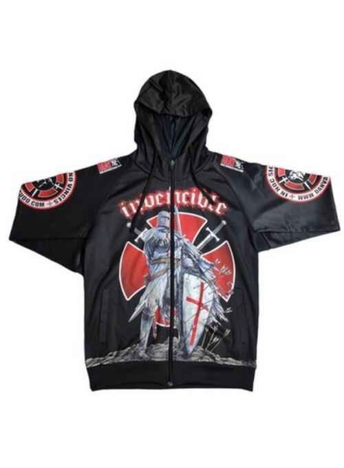 SUDADERA CON CAPUCHA Y CREMALLERA  DAN TEMPLARIO INVENCIBLE