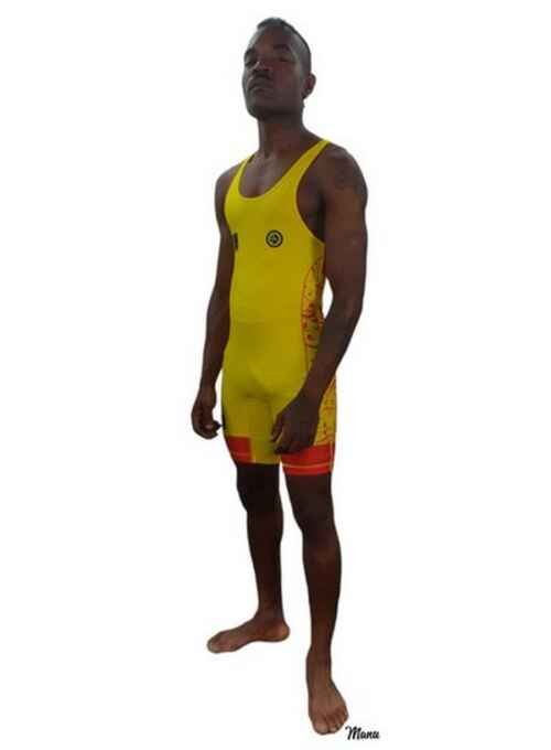 MALLOT LUCHA DAN BODY 2018 ROJO/AMARILLO