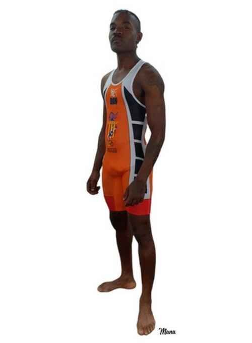 MALLOT LUCHA DANsports FVL SALAMINA MEN NARANJA 2.0