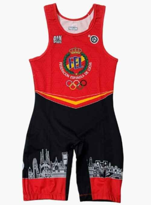 MALLOT LUCHA INFANTIL DAN FELODA CELIDONIA ROJO