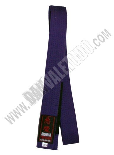 CINTURON BJJ AKUMA LUTADOR COLOR MORADO