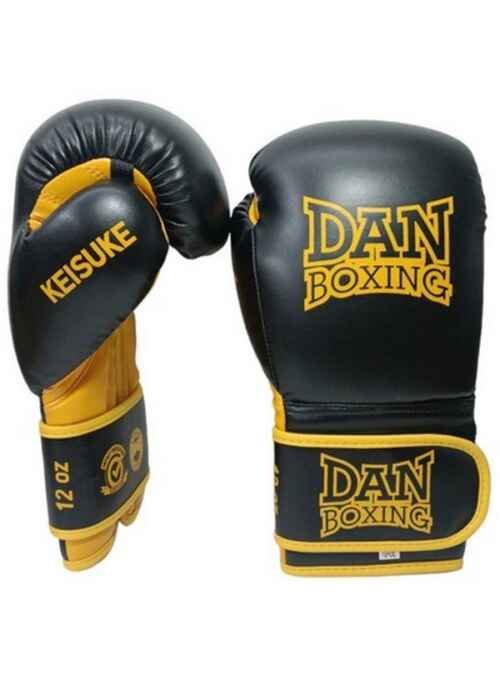 GUANTES DANboxing KEISUKE NEGRO/AMARILLO