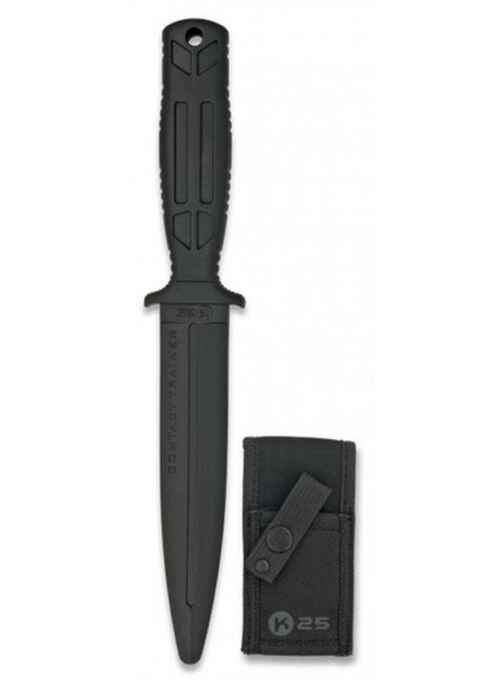 CUCHILLO DE ENTRENAMIENTO K25 TRAINNING GOMA NEGRO