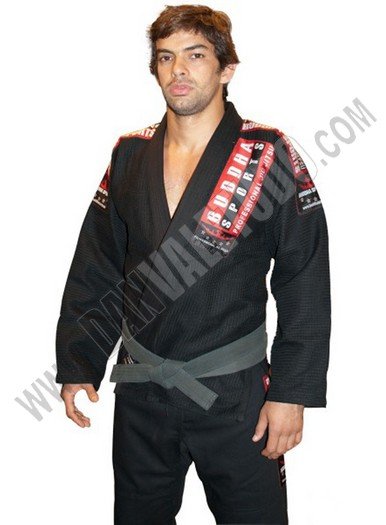 KIMONO BUDDHA JIU JITSU NEGRO - Imagen 3