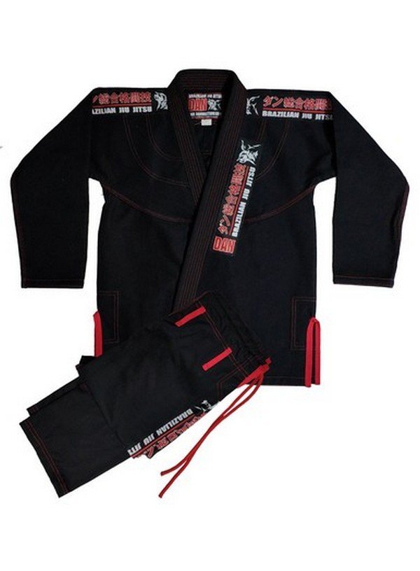 KIMONO DANvaletudo JAPAN GRIPS NEGRO