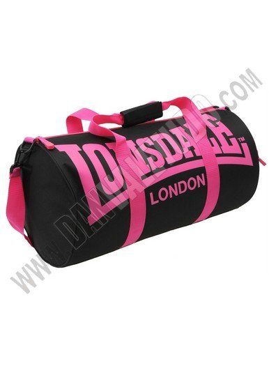 BOLSA DEPORTE LONSDALE NEGRO/PINK