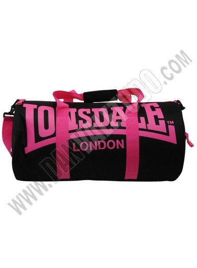 BOLSA DEPORTE LONSDALE NEGRO/PINK - Imagen 2