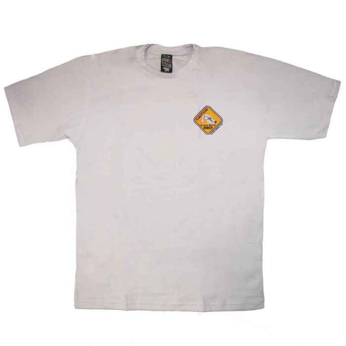 CAMISETA BRAZIL COMBAT CAUTION BLANCO