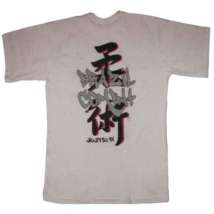 CAMISETA BRAZIL COMBAT JIUJITSU GI BLANCO - Imagen 2