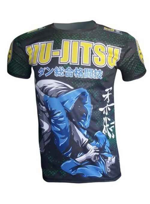 CAMISETA DAN JIU JITSU ARM-LOCK NEGRA DRY FIT