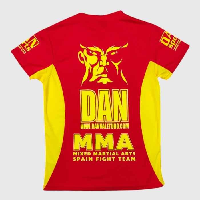 CAMISETA DAN WMMAA SPAIN FIGHT TEAM ROJO/AMARILLO - Imagen 2