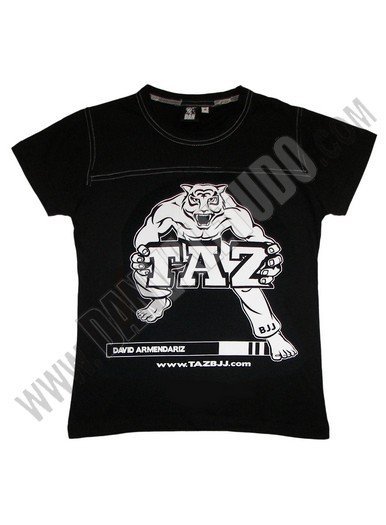 CAMISETA FEMENINA DAN TAZ NEGRO